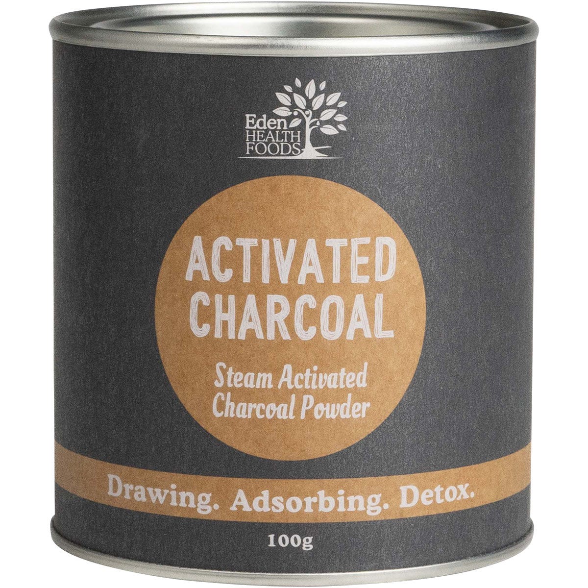 Eden Healthfoods- Activated Charcoal Steam Activated Charcoal Powder-100g