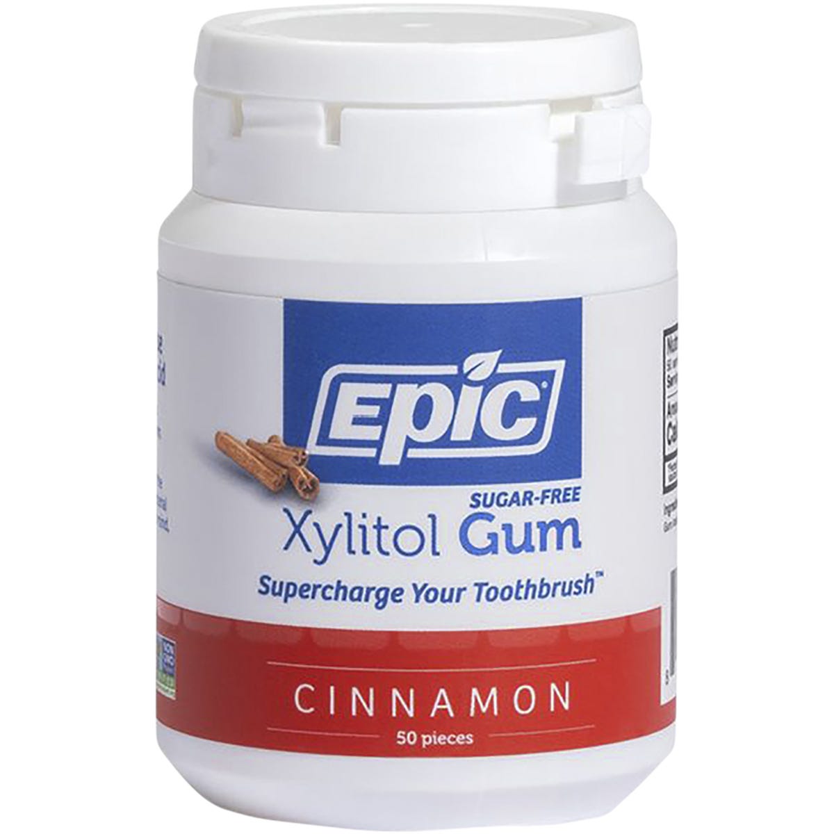 Epic- Xylitol Chewing Gum Cinnamon-50pcs