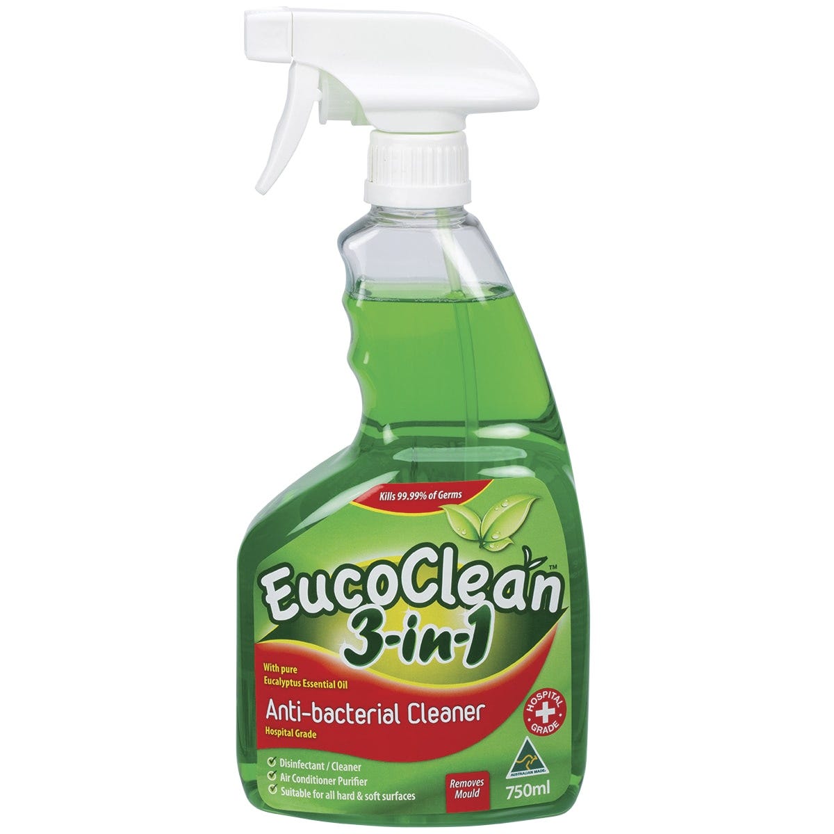 Eucoclean- Anti-bacterial Spray 3-in-1 Eucalyptus-750ml