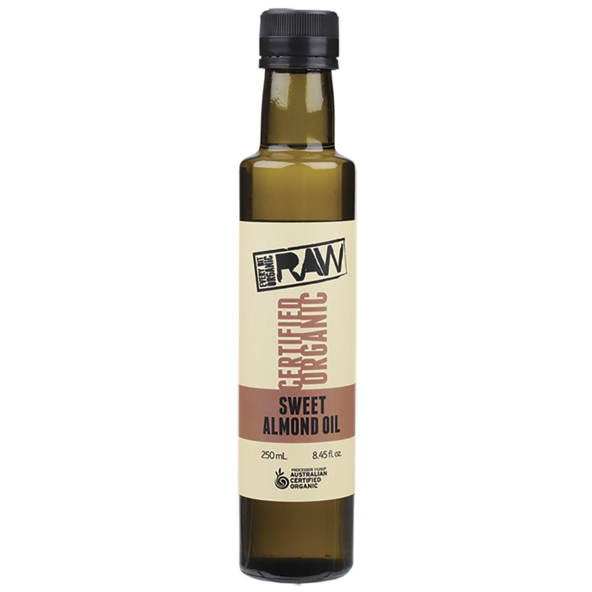 Every Bit Organic- Sweet Almond Oil Extra Virgin Cold Press Unrefined-250ml