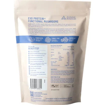 Evolution Botanicals- EVO+ Protein Functional Mushrooms Creamy Vanilla-450g