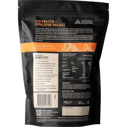 Evolution Botanicals- EVO+ Protein + Himalayan Shilajit Mango Lassi-900g