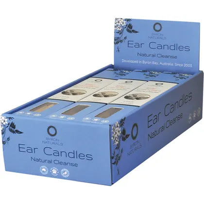 Byron Naturals- Ear Candles Organic Beeswax & Muslin Cotton-12x2pk