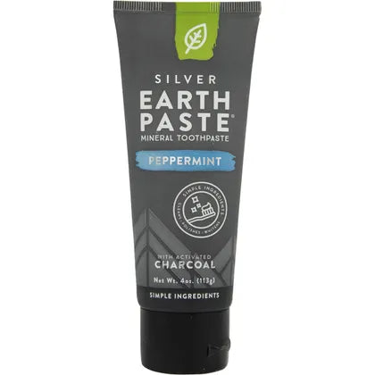 Redmond- Earthpaste Toothpaste with Silver Peppermint & Charcoal-113g