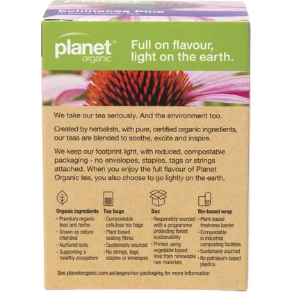 Planet Organic- Echinacea Plus Herbal Tea Bags-25pk
