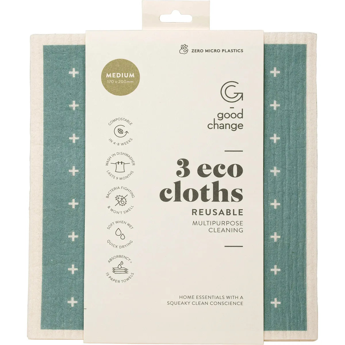 Good Change Store- Eco Cloth Medium-3pk