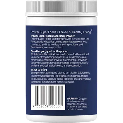 Power Super Foods- Wild Blueberry Powder Certified Organic -120g