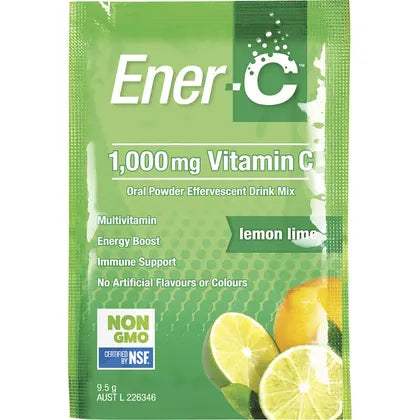 Martin & Pleasance- Ener-C 1000mg Vitamin C Drink Mix Lemon Lime Sachets-12pk
