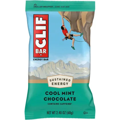 CLIF- Energy Bar Cool Mint Choc 49mg Caffeine-12x68g