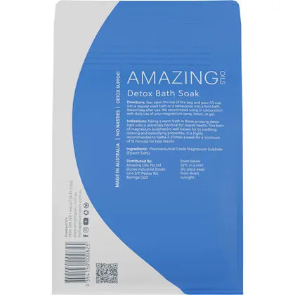 Amazing Oils- Epsom Salts Detox Bath Soak Pure Magnesium Sulphate-1kg