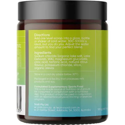 Sodii- Everyday Hydration Salts Salty Citrus-185g