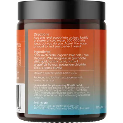 Sodii- Everyday Hydration Salts Salty Grapefruit-185g