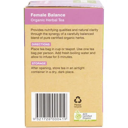 Planet Organic- Female Balance Herbal Tea Bags-25pk