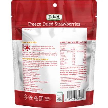 DJ&A- Freeze Dried Strawberries-10x25g