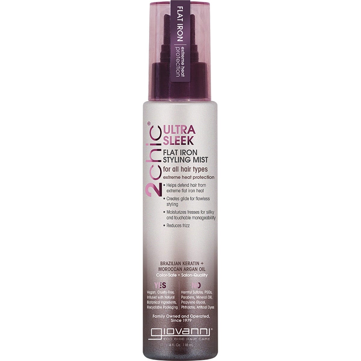 Giovanni- Styling Mist Flat Iron 2chic Ultra Sleek All Hair-118ml