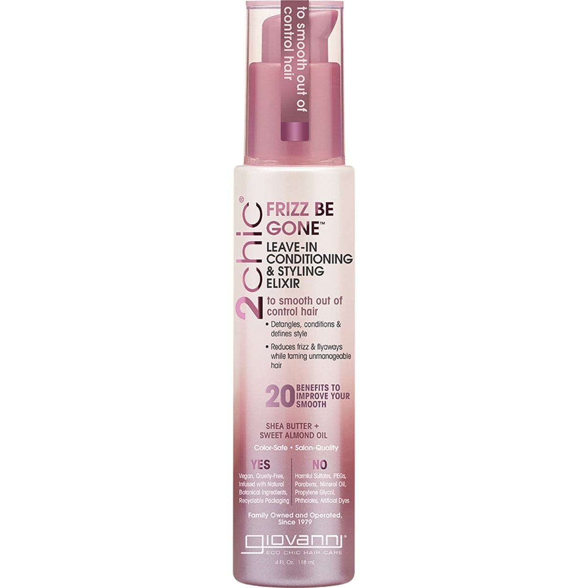 Giovanni- Leave-in Conditioner 2chic Frizz Be Gone Frizzy Hair-118ml