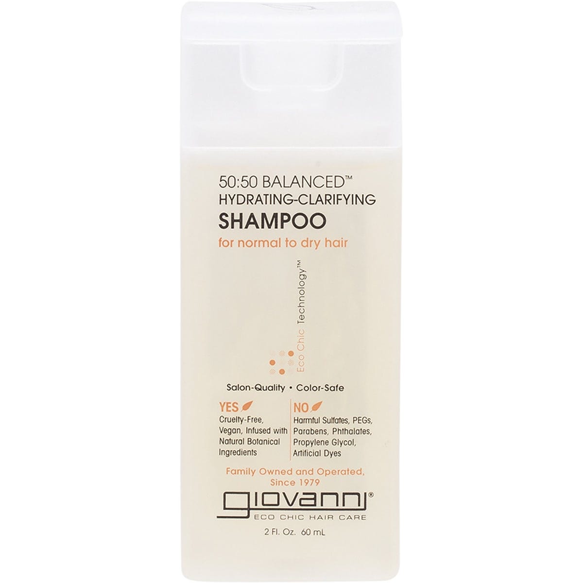 Giovanni- Shampoo Mini 50/50 Balanced Normal/Dry Hair-60ml