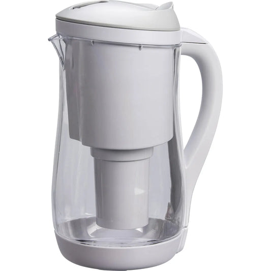 Ecobud- Gentoo Plastic Water Filter Jug Grey & White-1.5L