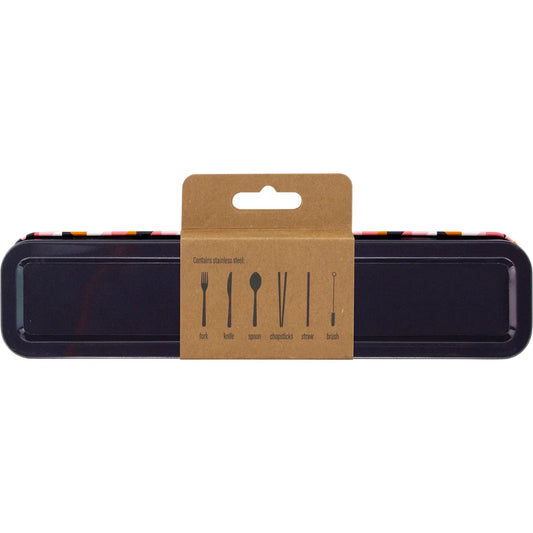 Retrokitchen- Geometric Stainless Steel Cutlery Set