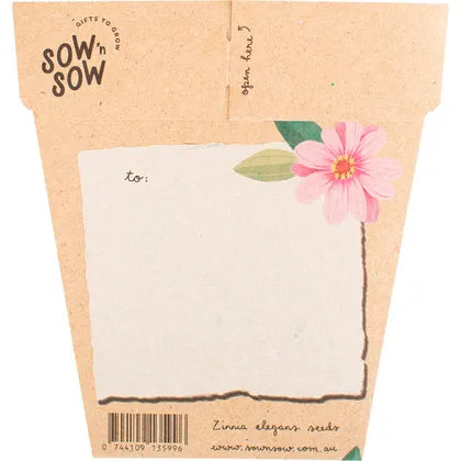 Sow 'n Sow- Gift of Seeds Happy Birthday Zinnia