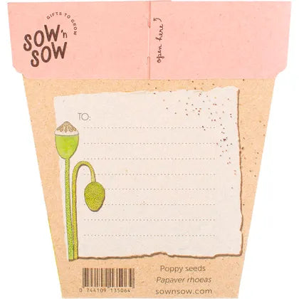 Sow 'n Sow- Gift of Seeds Poppy