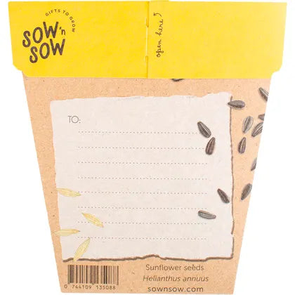 Sow 'n Sow- Gift of Seeds Sunflower