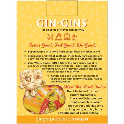 The Ginger People- Gin Gins Ginger Candy Hard Double Strength-12x84g