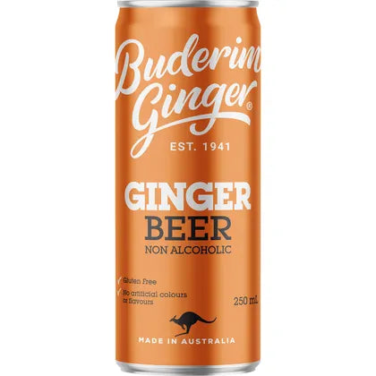 Buderim Ginger- Ginger Beer Non Alcoholic-4x250ml