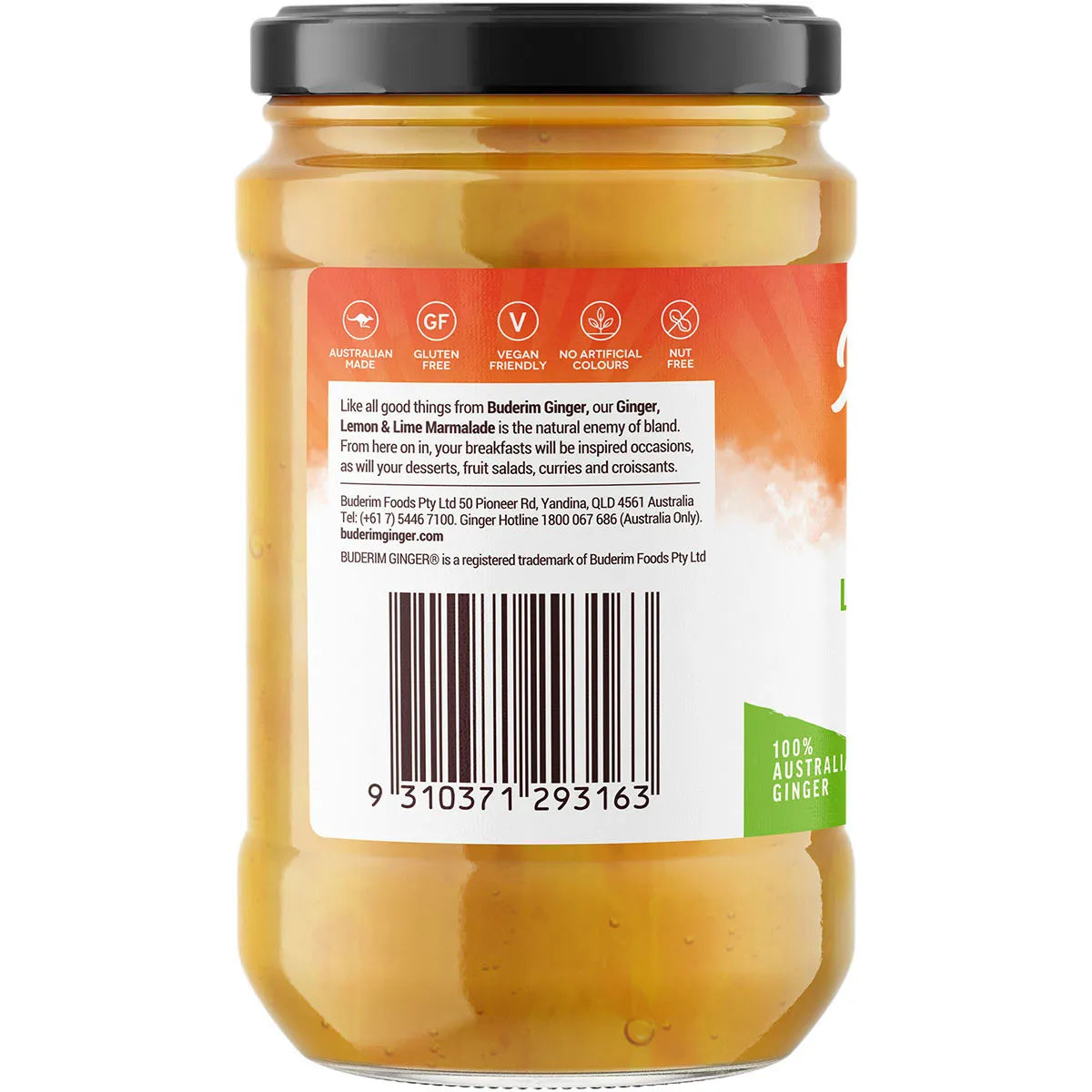 Buderim Ginger- Ginger Lemon & Lime Marmalade-365g