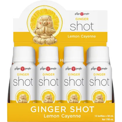 The Ginger People- Ginger Shot Lemon Cayenne-12x59ml