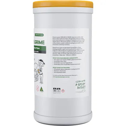 Great Aussie Wipes- Grease & Grime Jumbo Heavy Duty Wipes-60pk