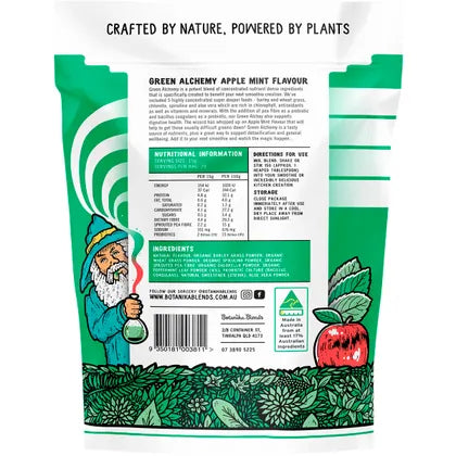 Botanika Blends- Green Alchemy Nutrient Dense Greens Apple Mint-300g
