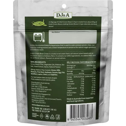 DJ&A- Green Bean Crisps-10x30g