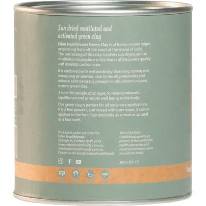 Eden Healthfoods- Green Clay-150g