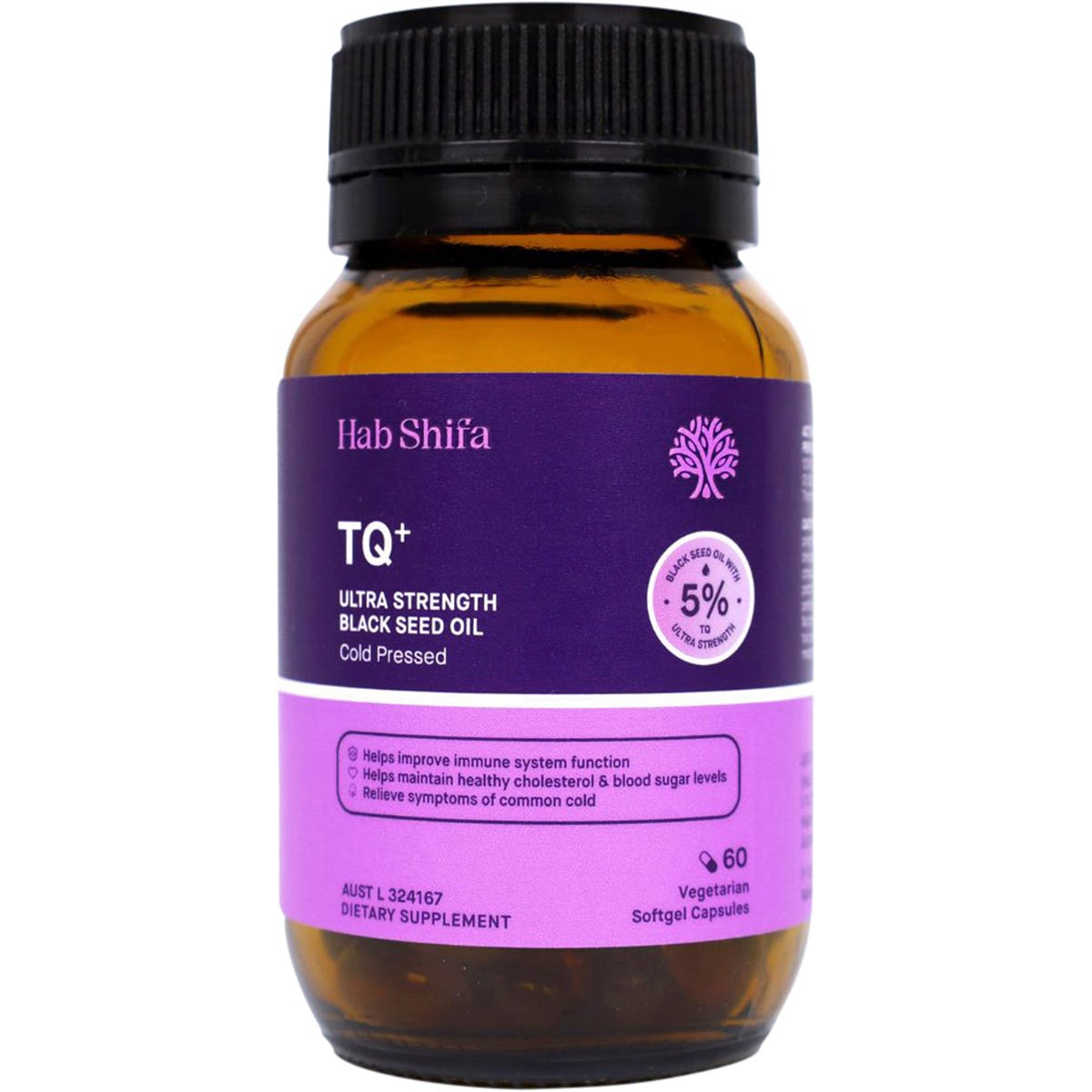 Hab Shifa- TQ+ Ultra Strength Black Seed Oil Vegecapsules-60 Caps