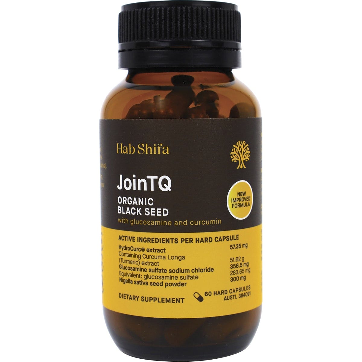 Hab Shifa- JoinTQ+ Organic Black Seed Oil Vegecaps-60 Caps