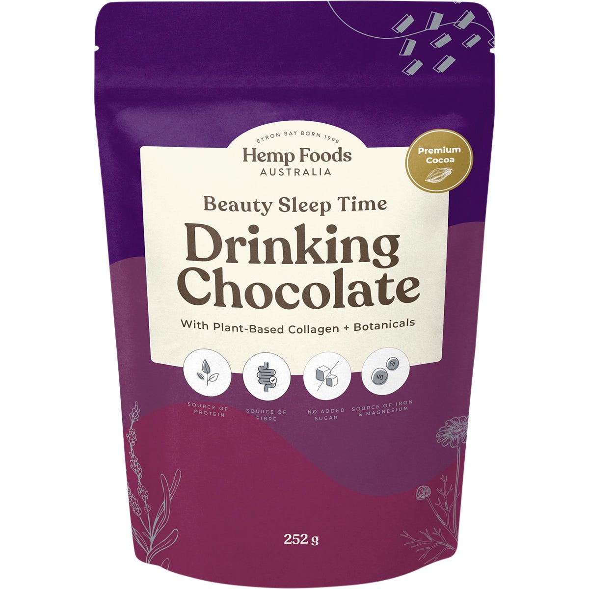 Hemp Foods Australia- Drinking Chocolate Beauty Sleep Time-252g