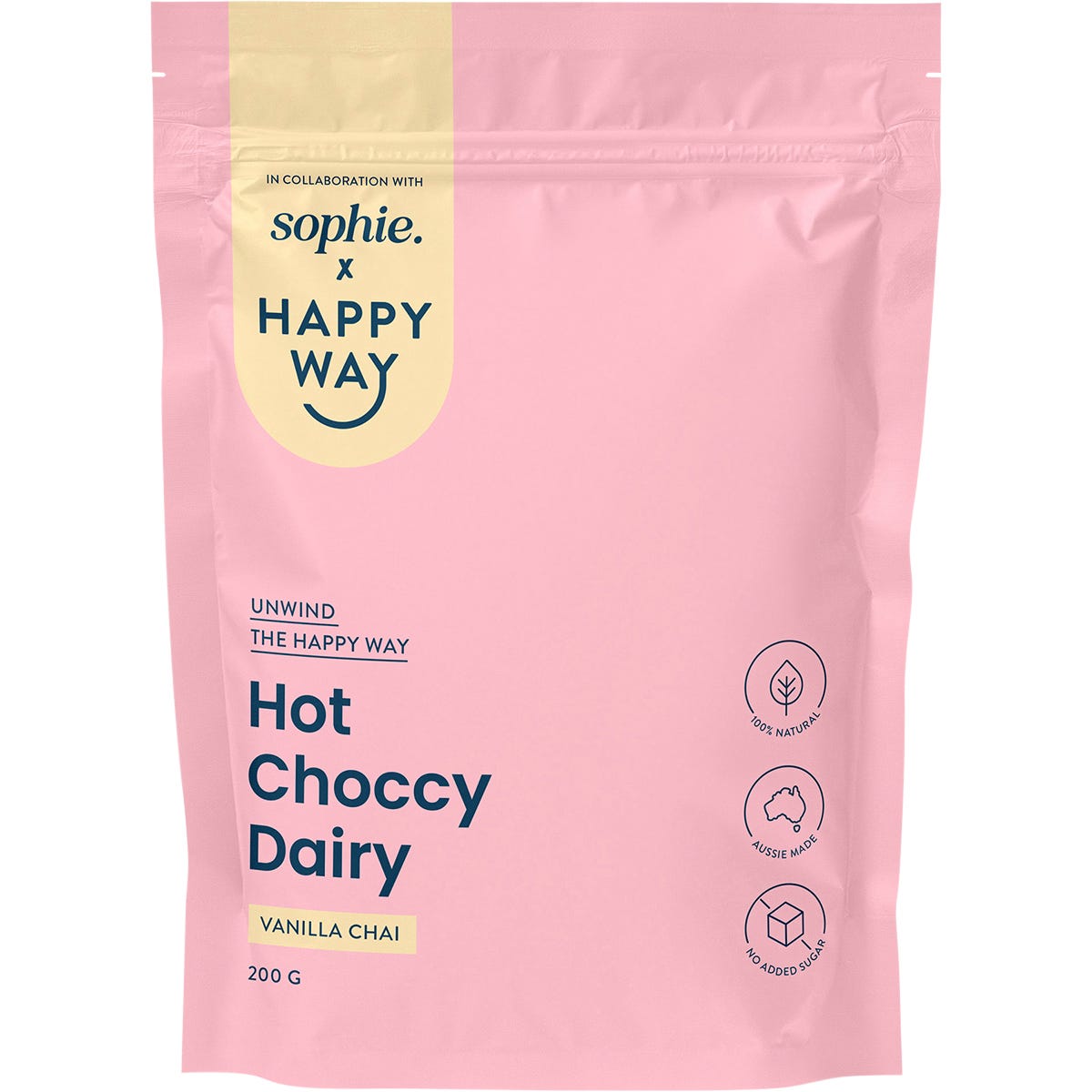 Happy Way- Sophie's Hot Choccy Dairy Vanilla Chai-200g