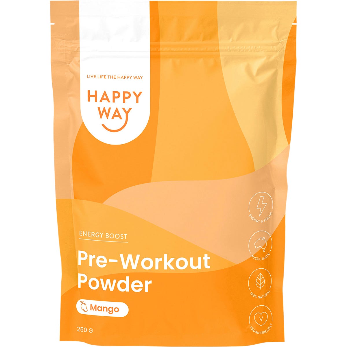 Happy Way- Pre-Workout Powder Mango-250g