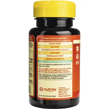 Bioastin- Hawaiian Astaxanthin Gel Caps 12mg-50 Caps
