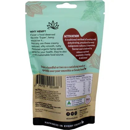 2die4 Live Foods- Hemptations Superfood Hemp Snack Mint Chocolate-80g