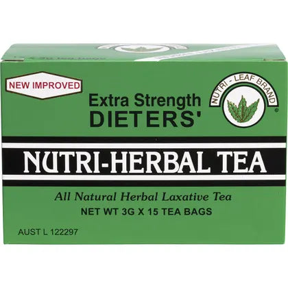 Nutri-Leaf- Herbal Tea Bags Dieter's Tea Extra Strength-15pk