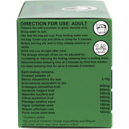 Nutri-Leaf- Herbal Tea Bags Slim Tea Extra Strength-15pk