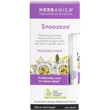 PPC Herbs- Herbanica Herbal Tincture Snoozeze Passionflower-100ml