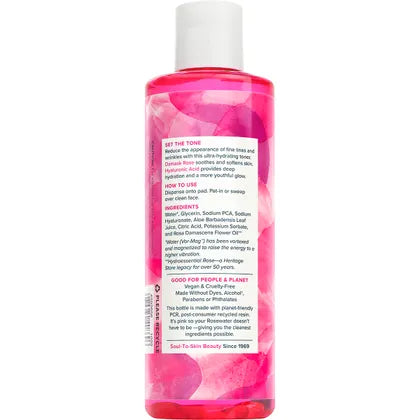 Heritage Store- Rosewater Toner Dry to Combination Skin-237ml