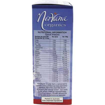 Nirvana Organics- Himalayan Salt Granules-500g