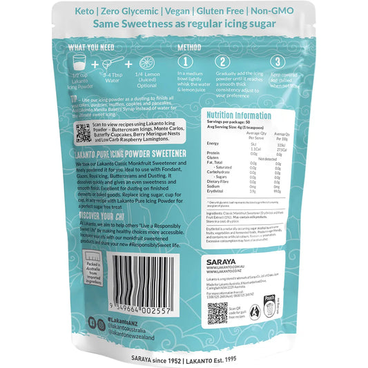 Lakanto- Icing Powder Monkfruit Sweetener-200g