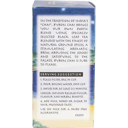 Byron Chai- Indian Spiced Tea Bags-25pk