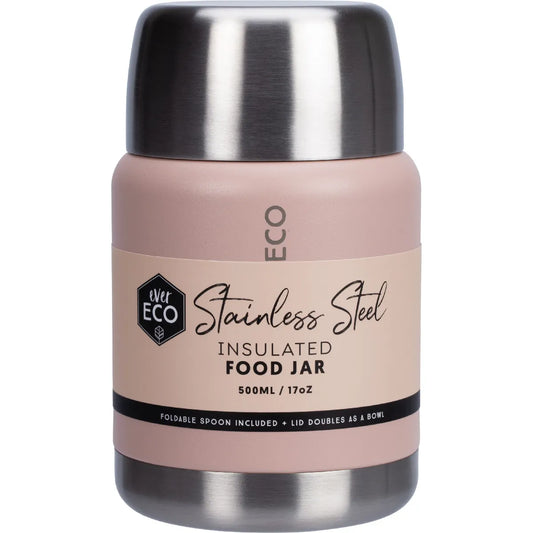 Ever Eco- Insulated Stainless Steel Food Jar Rose-500ml