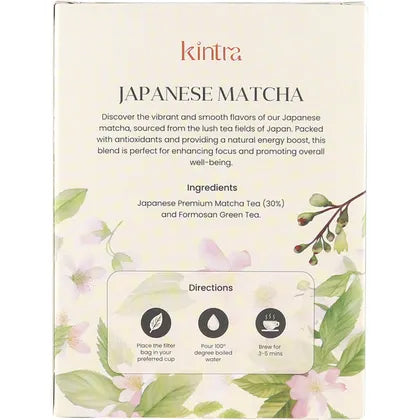 Kintra Foods- Japanese Matcha Tea Bags-25pk